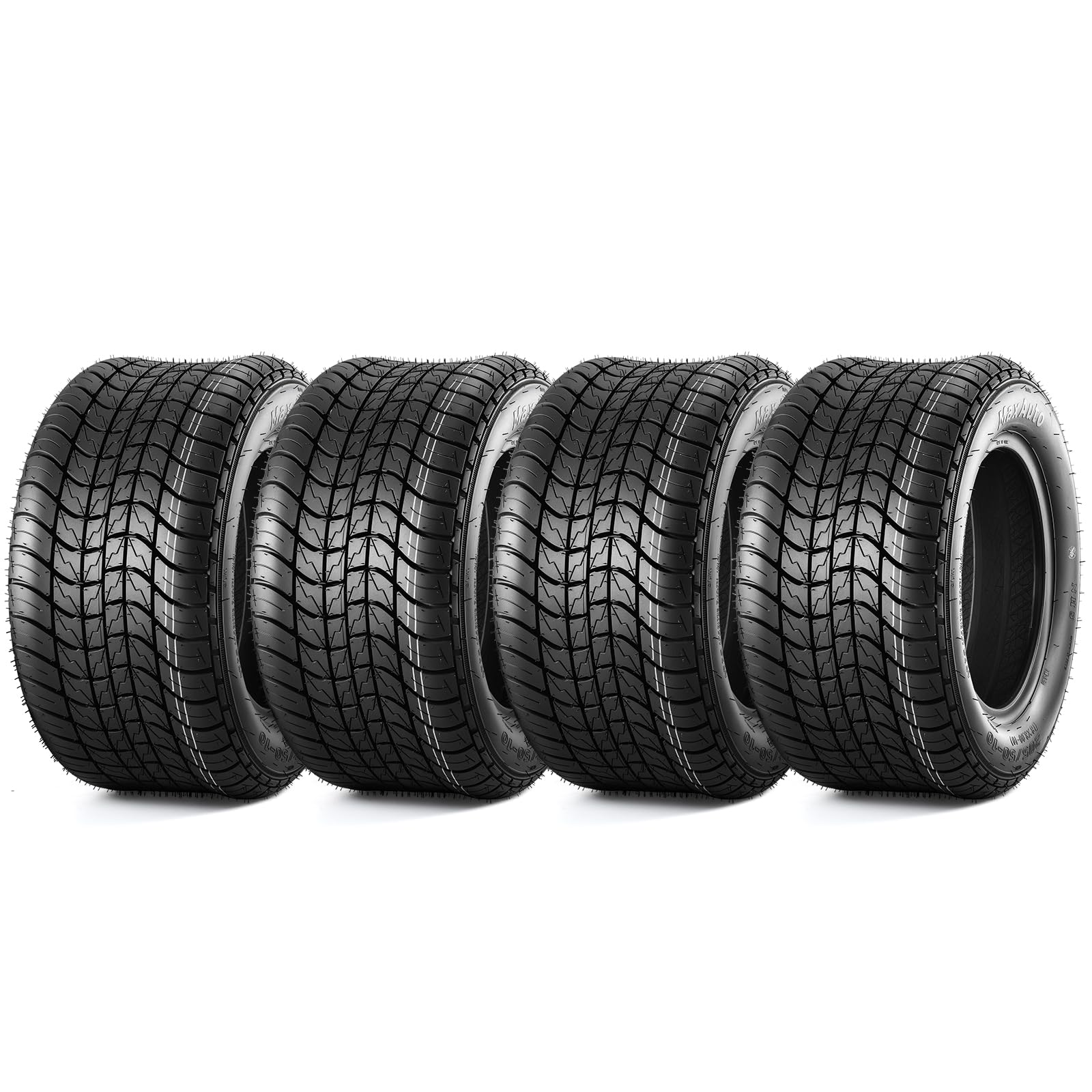 Amazon.com: MaxAuto Golf Cart Tires 205/50-10 205x50-10 Low